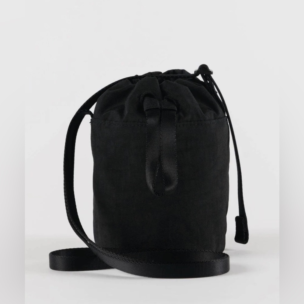 BAGGU Black Drawstring mini crossbody Bag